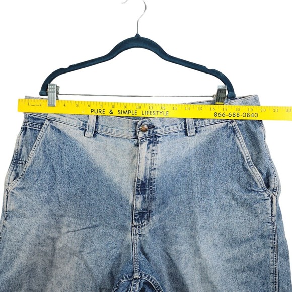 Lands End Men's Denim Bermuda Shorts Size 40 Regular 8" inseam Work Shorts - Picture 3 of 5